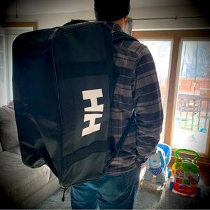 Helly Hansen Large Duffel Backpack - Black and white - NWT Unisex Men Women
